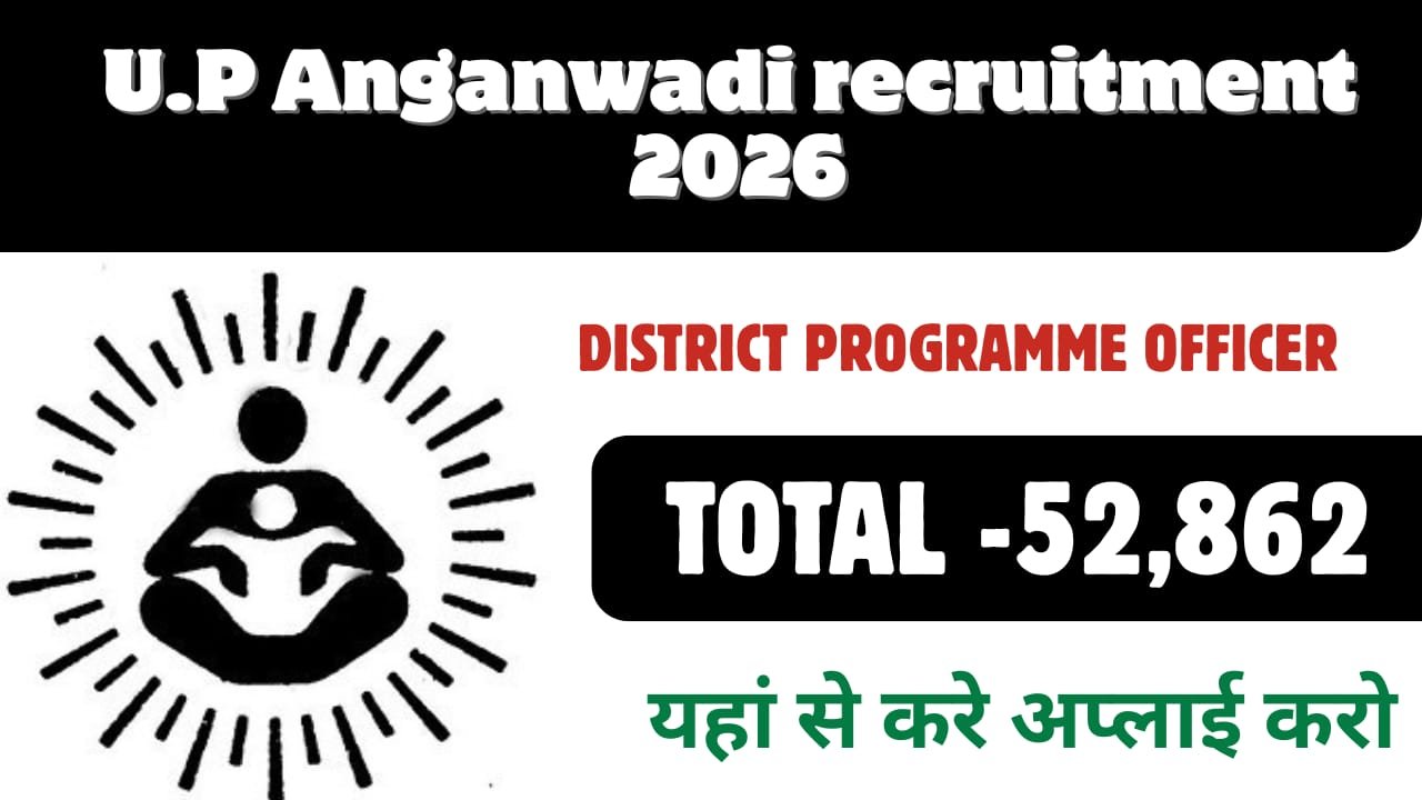 UP Anganwadi DPO Recruitment 2026 out for 57862 Posts