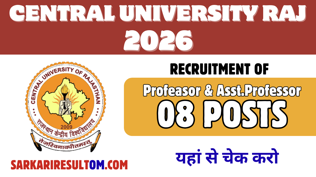CURAJ Teaching Positions 2026 Recruitment out for 08 Posts Apply Online