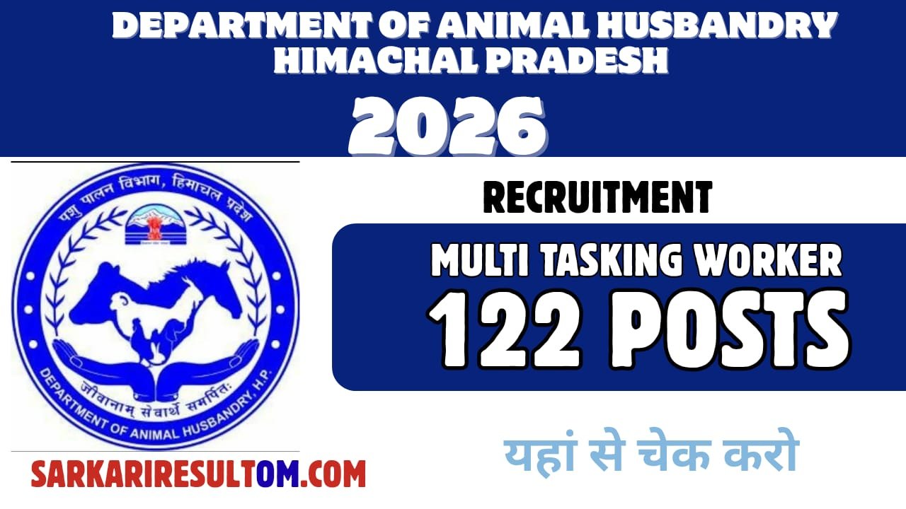 DAH HP MTW Kangra 122 Posts Recruitments 2026 Apply offline