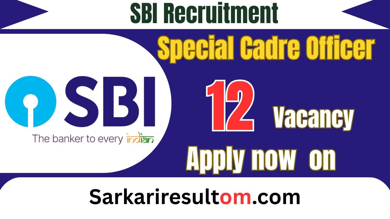 SBI SCO 12 Posts Recruitments 2026 Apply Online Now