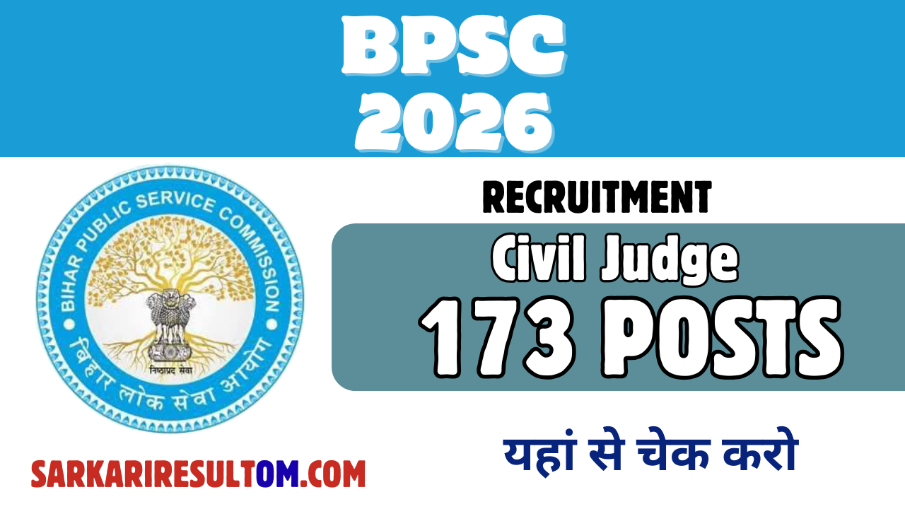 BPSC Civil Judge Recruitment 2026 out for 173 Posts Apply Online