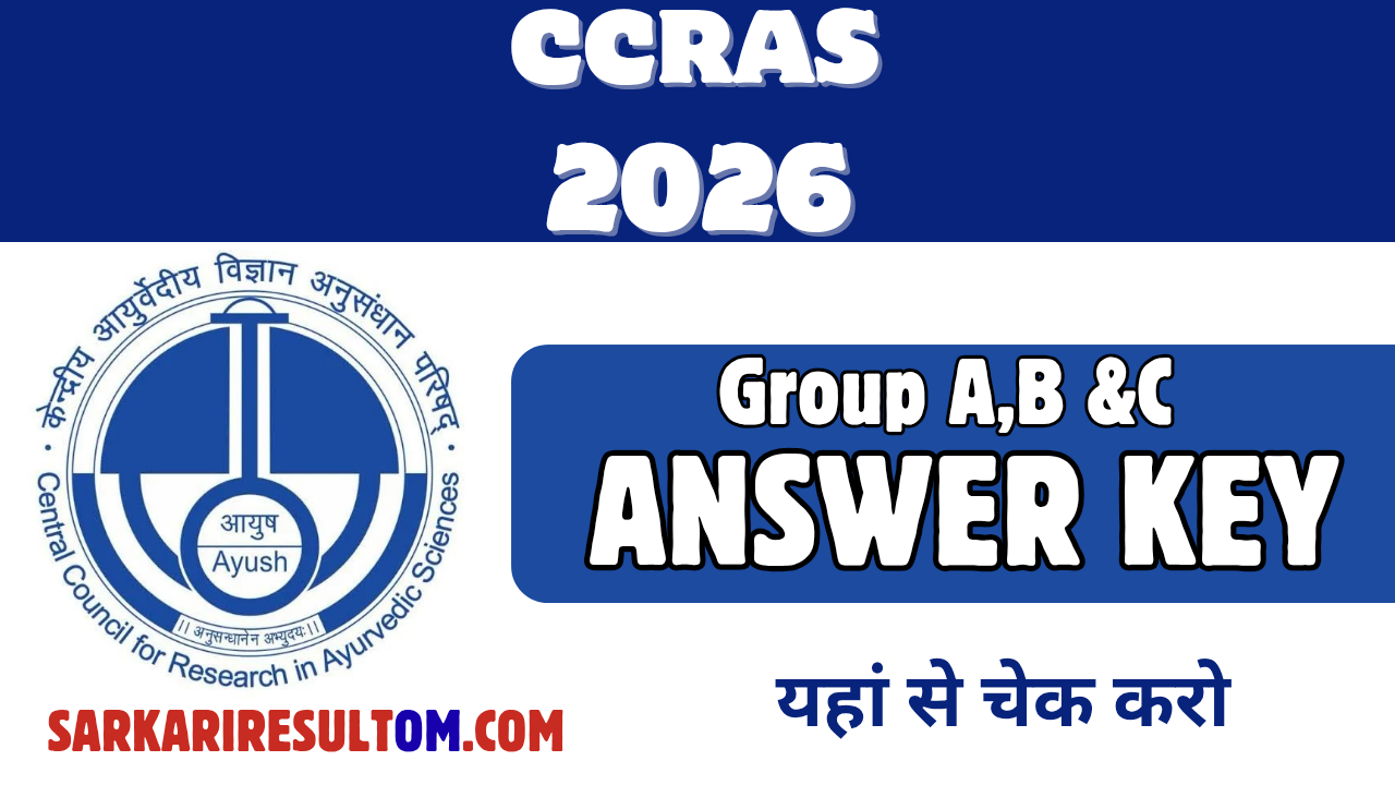 CCRAS Final Answer Key 2026 Released Check Now