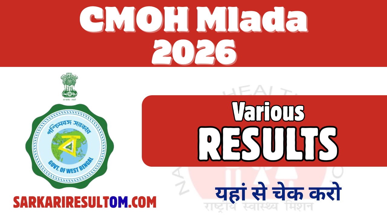 CMOH Malda Various Results 2026 Released Check Now