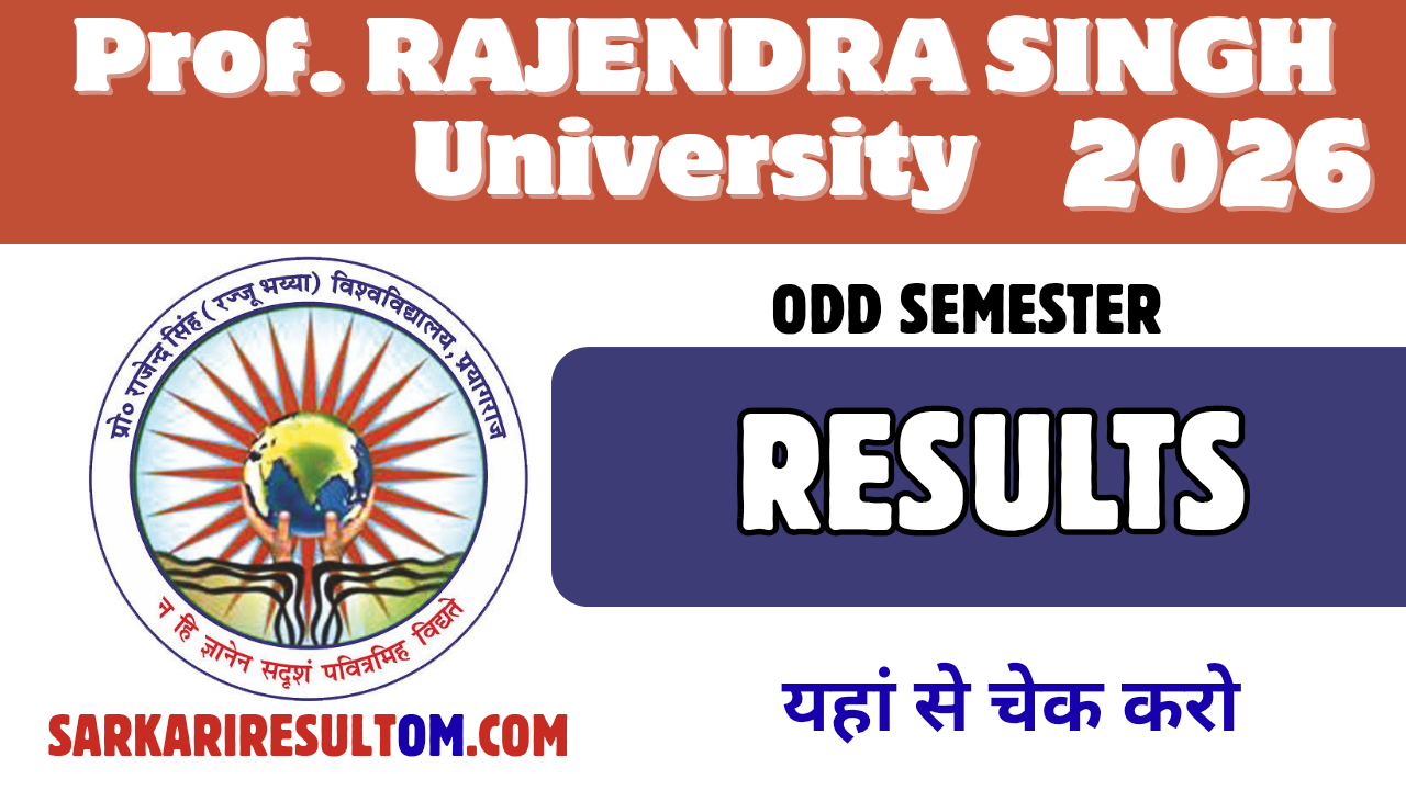 PRSU University Odd Sem Results 2026 Released Check Now