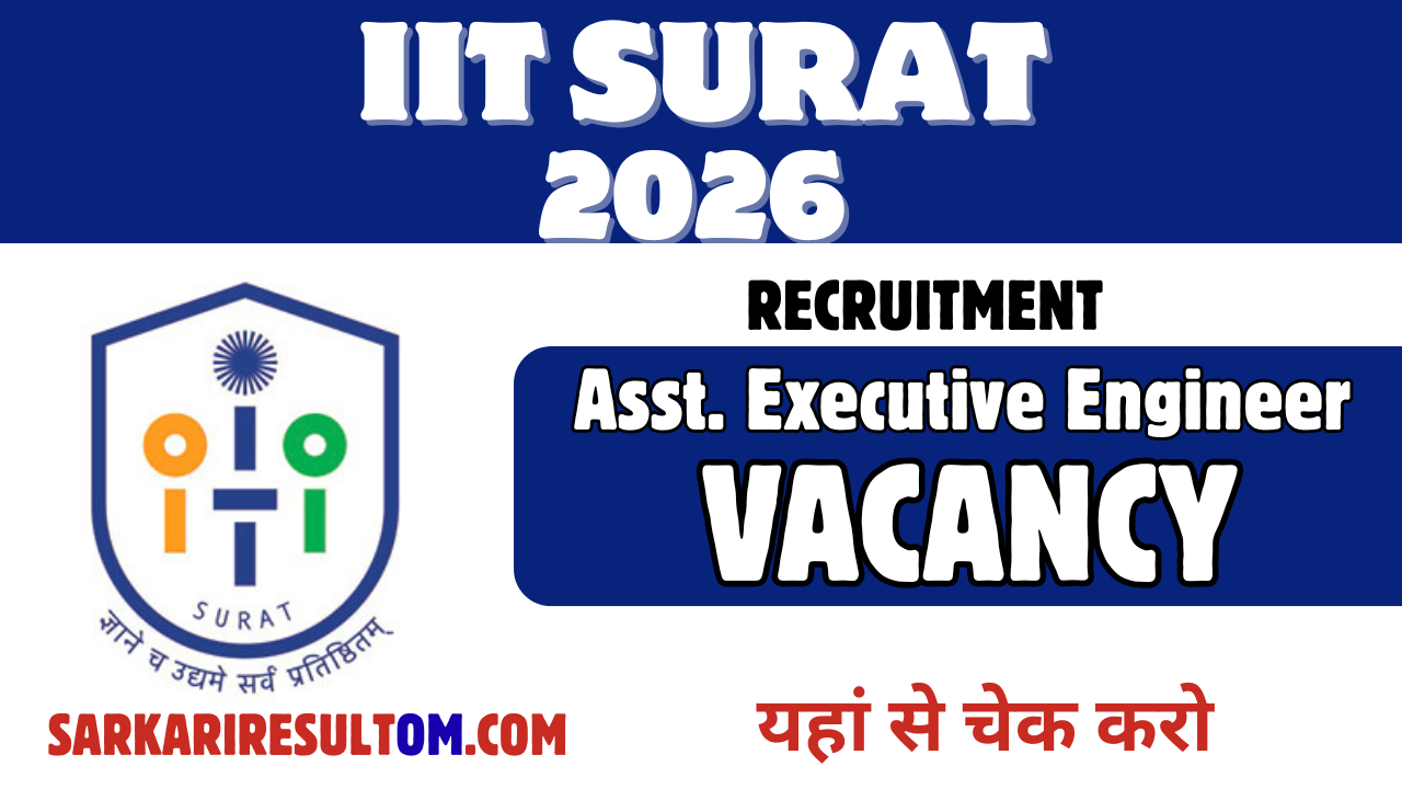 IIT Surat Asst Executive Engineer 2026 Recruitment Apply Offline