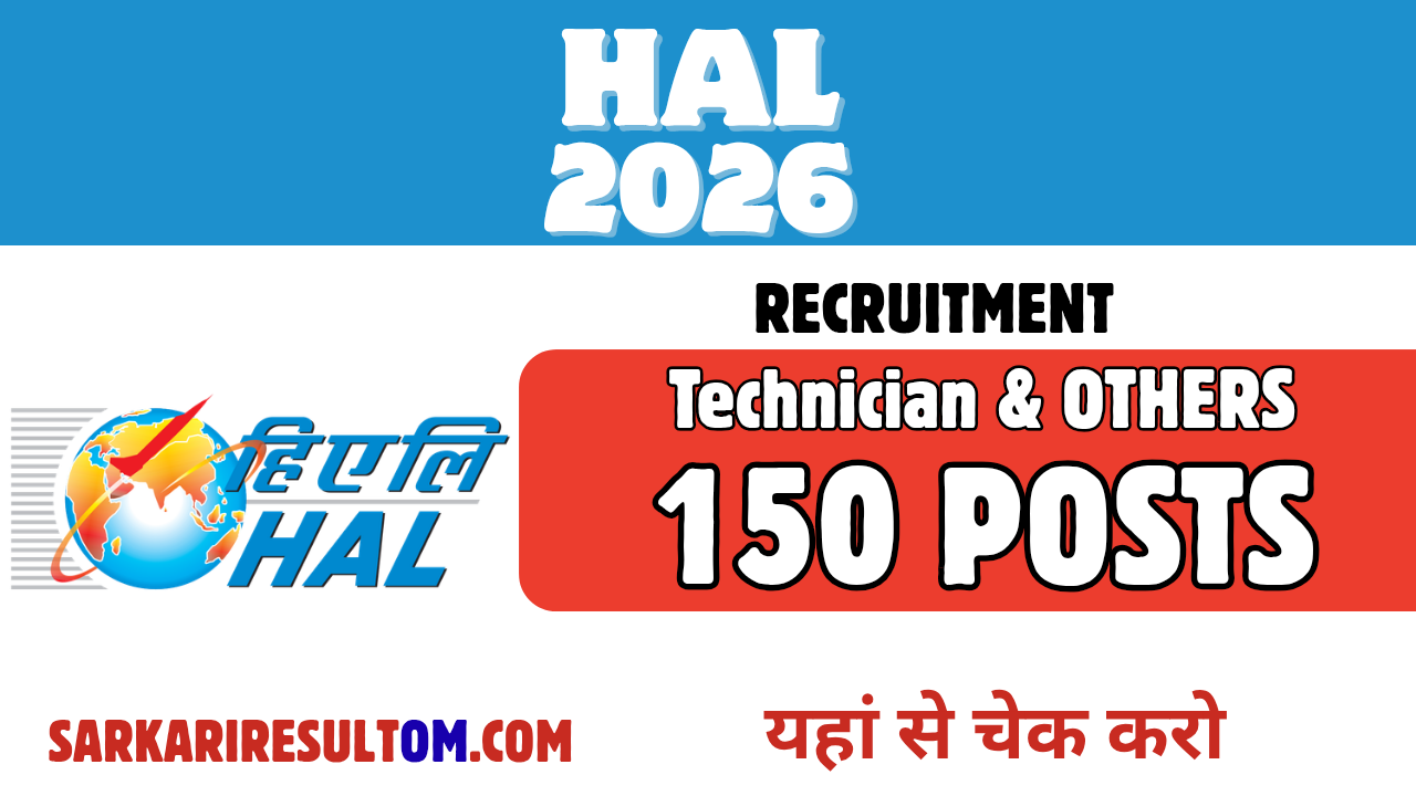 HAL Technician and more Recruitment 2026 out for 150 Posts Apply Online