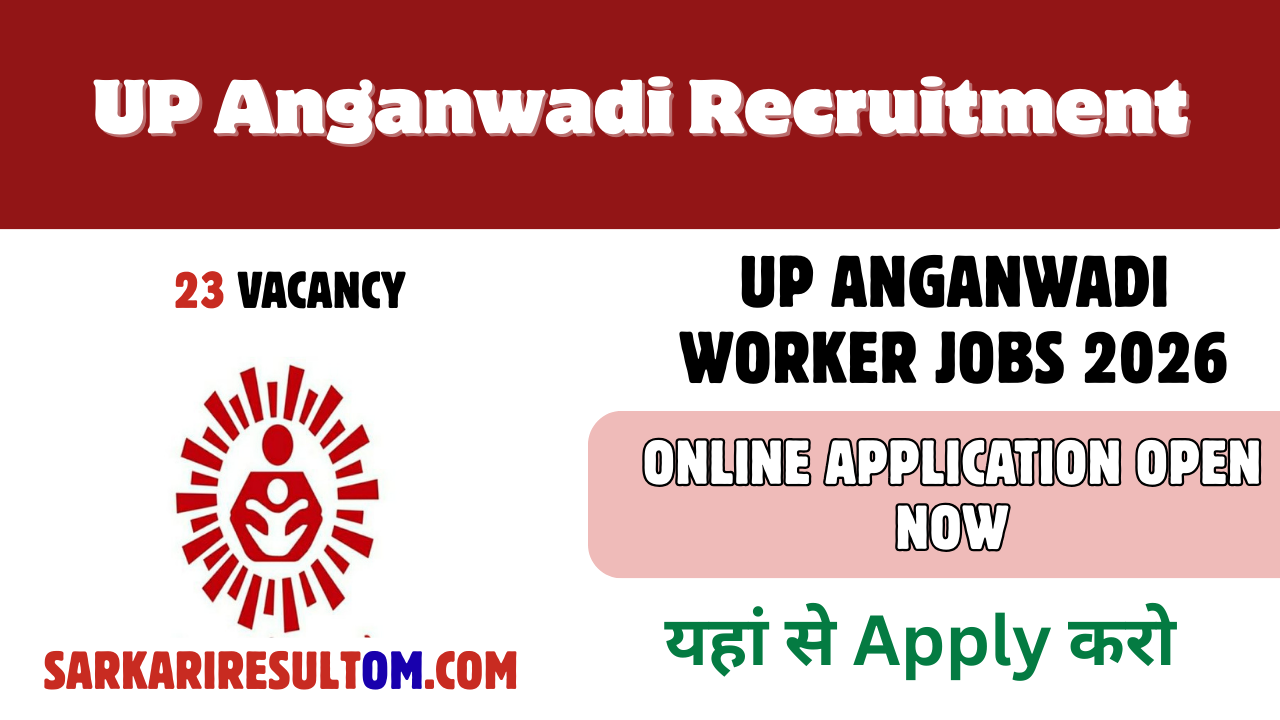 UP Anganwadi Worker Jobs 2026 — Online Application Open Now