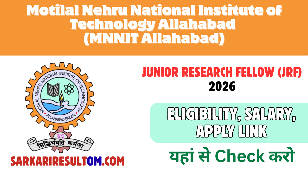 MNNIT Allahabad Recruitment 2026 – Apply for Electronics JRF Post