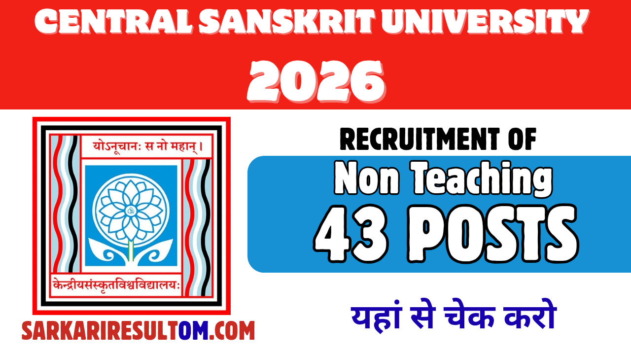 CSU Non Teaching Recruitment 2026 out for 43 Posts Apply Online