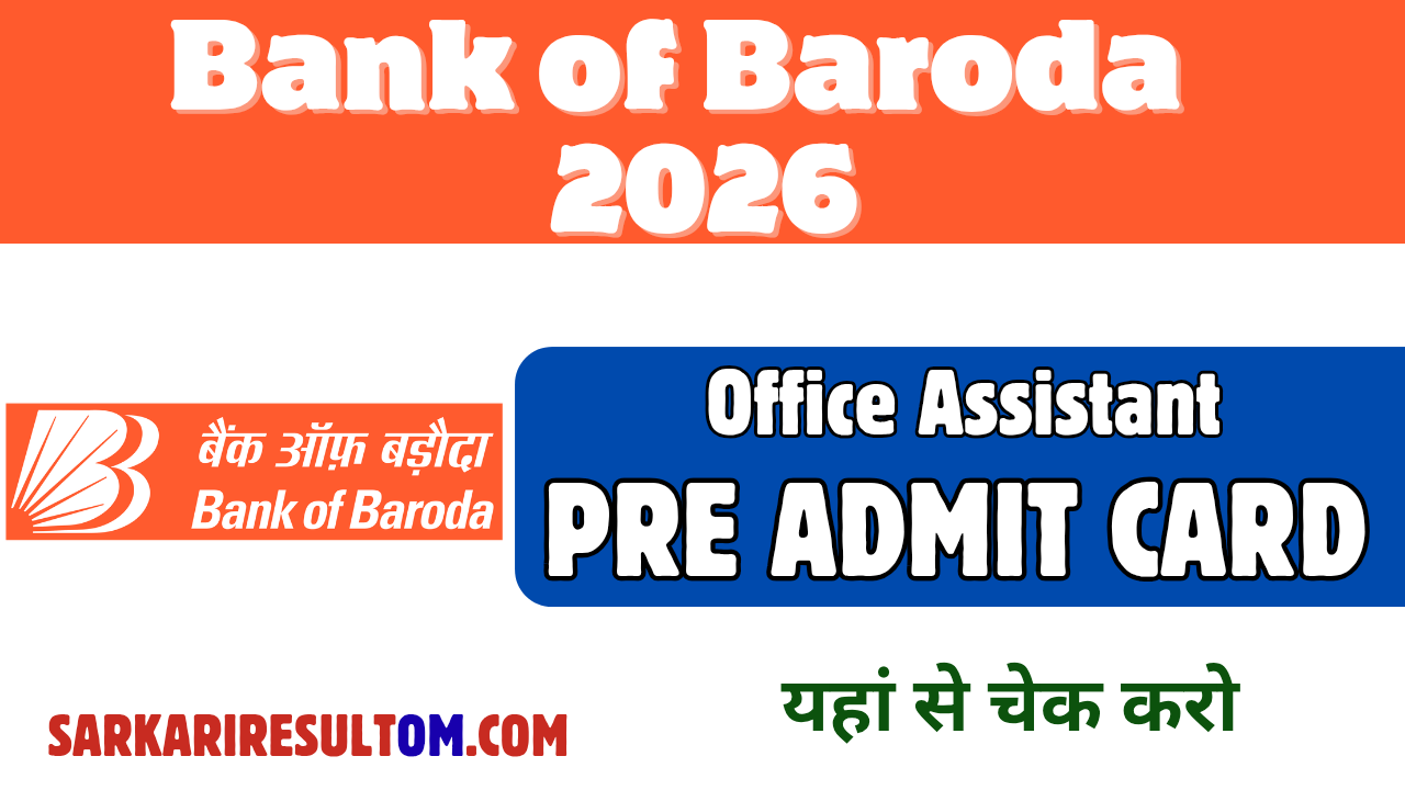 BOB Office Assistant Pre Result 2026 Released Check Now