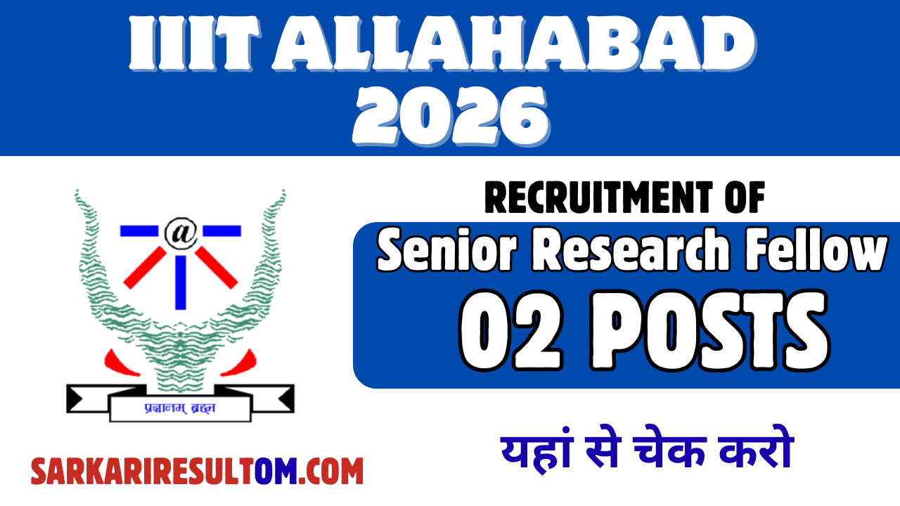 IIIT Allahabad Recruitment 2026 out for 02 Posts Apply Online