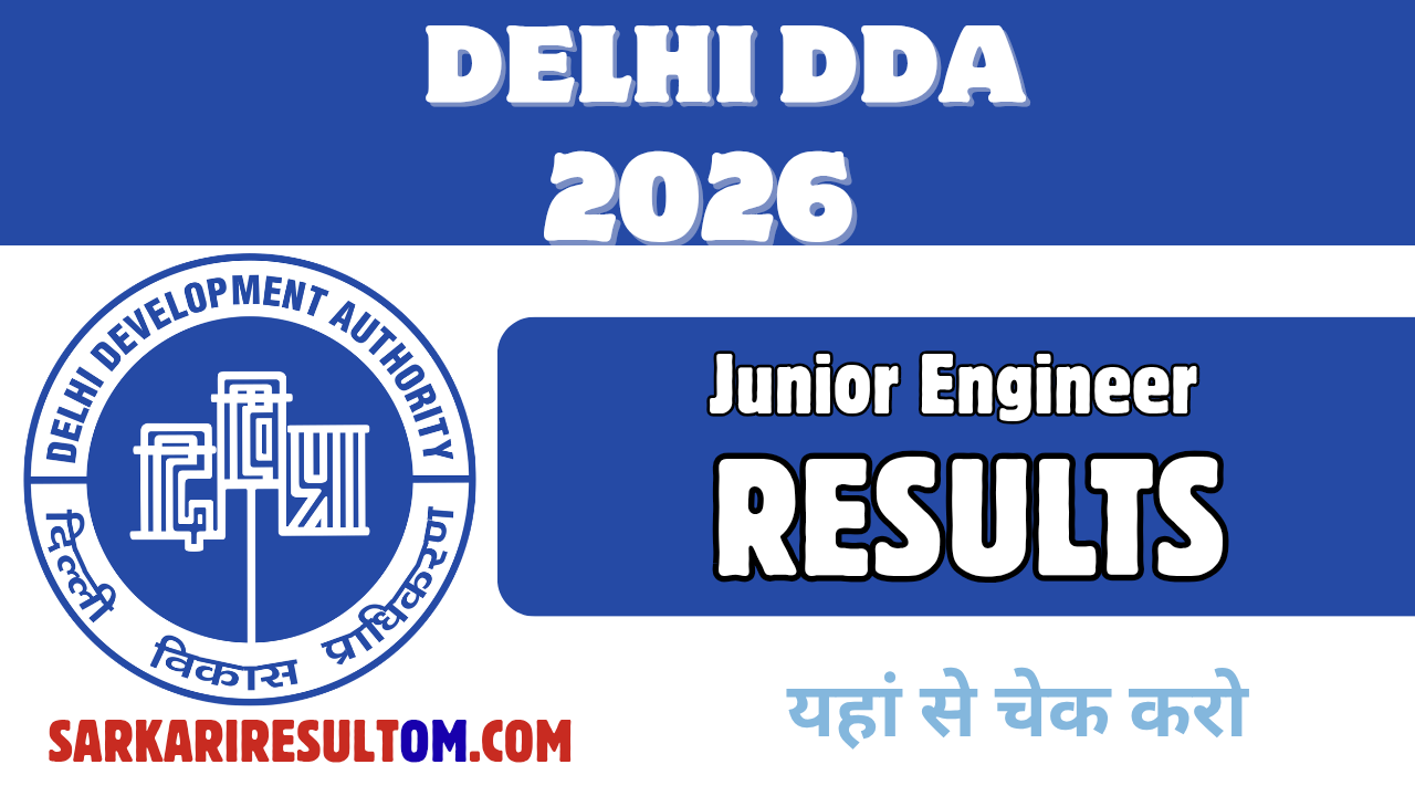 DDA Junior Engineer Result 2026 Released Check Now
