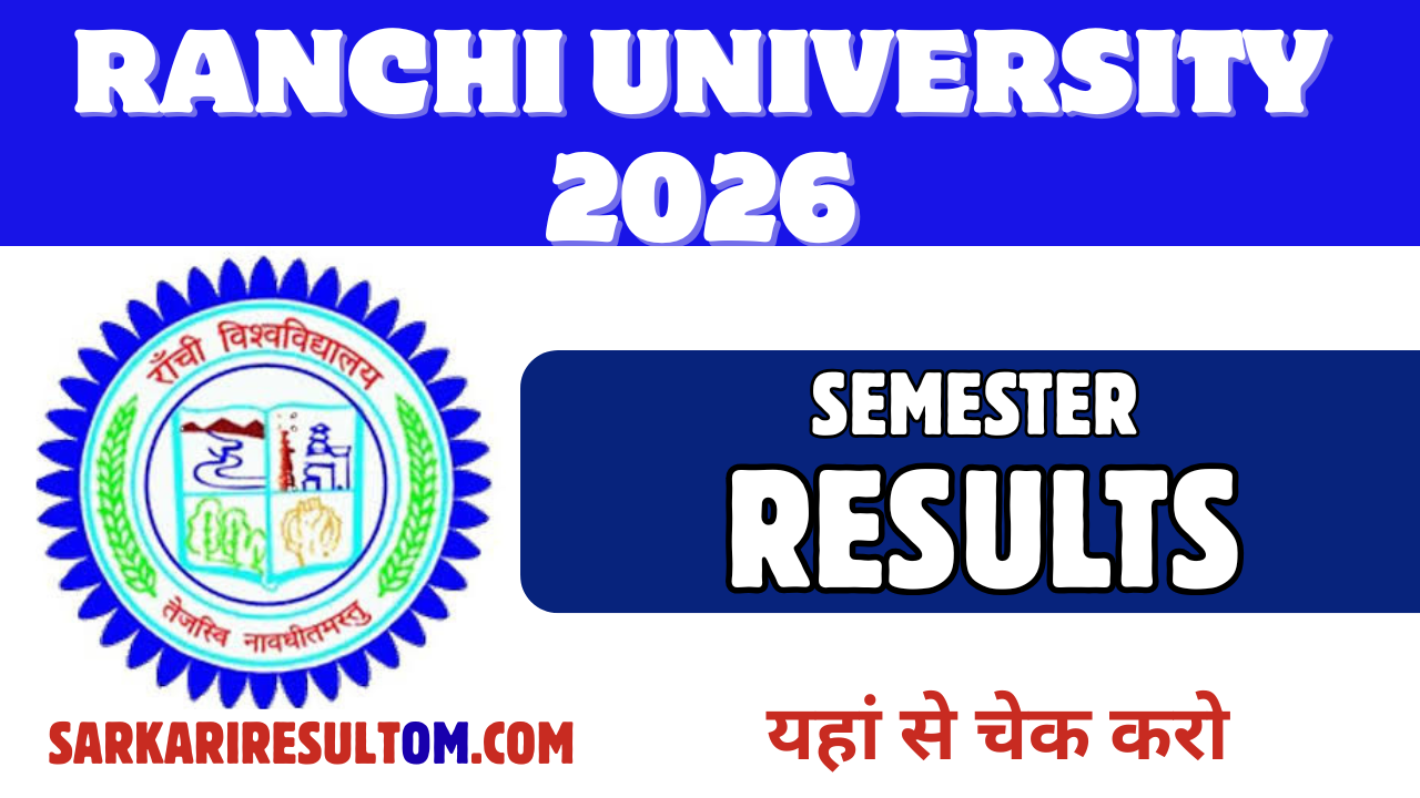 Ranchi University Result 2026 Released Check Now