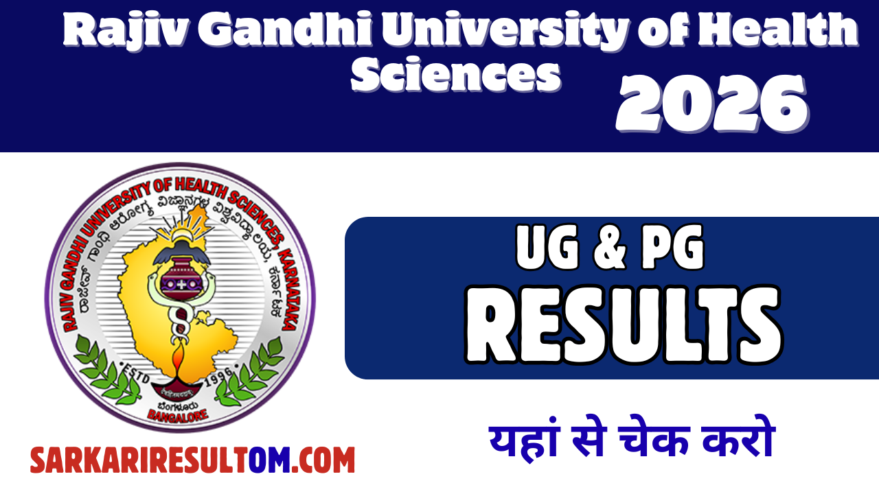 RGUHS Results 2026 Released Check Now