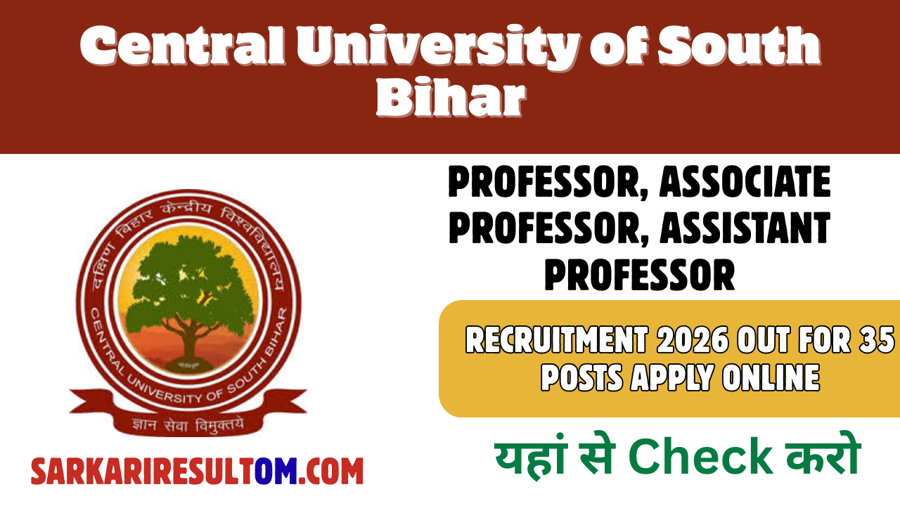 CUSB Faculty Recruitment 2026 out for 35 Posts Apply Online