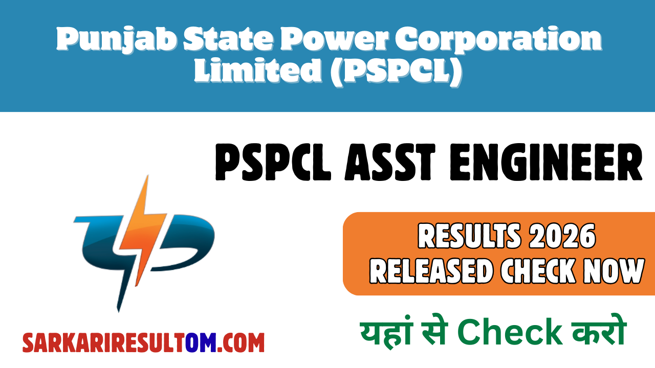 PSPCL Asst Engineer Results 2026 Released Check Now