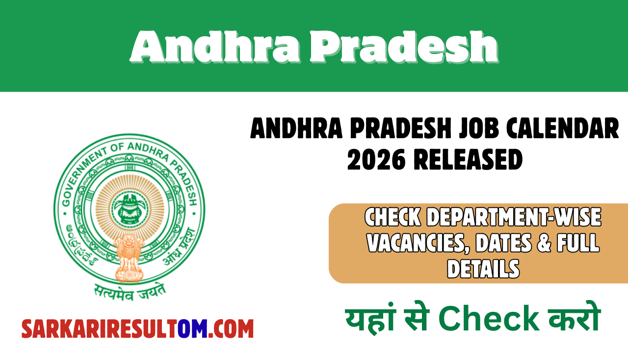 Andhra Pradesh Job Calendar 2026 Released – Check Department-wise Vacancies, Dates & Full Details