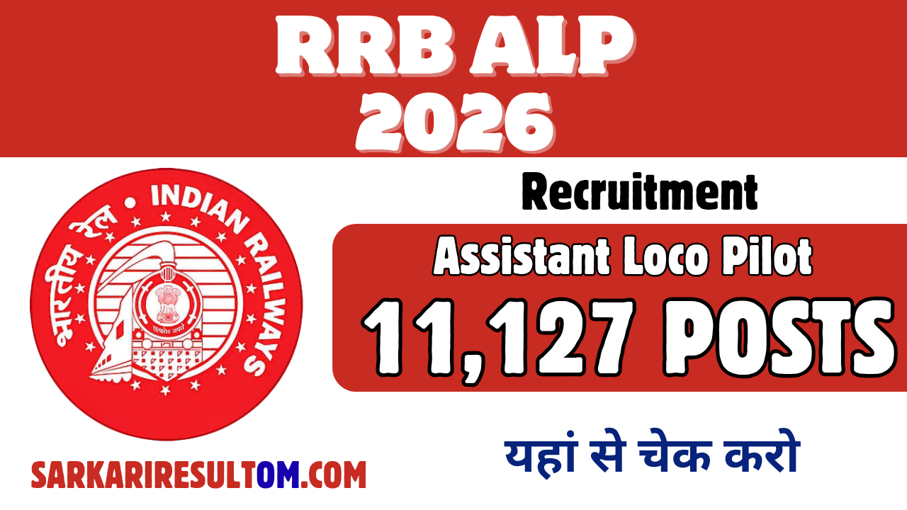 RRB ALP 11127 Posts Recruitment 2026 Out Apply Online