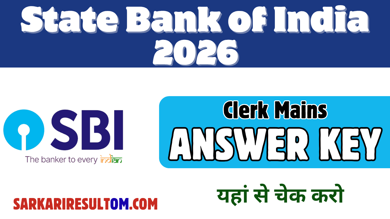 SBI Clerk Mains Answer Key 2026 Released Check Now