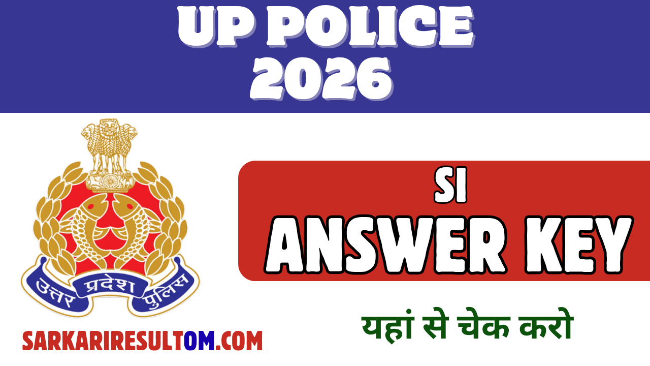 UP Police Sub Inspector Answer Key 2026 Released Check Now