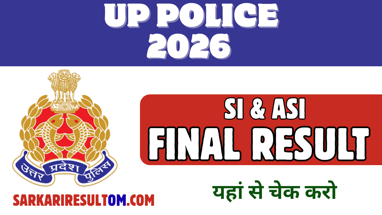 UP Police SI ASI Final Result 2026 Direct Link Active Check Your Status Now