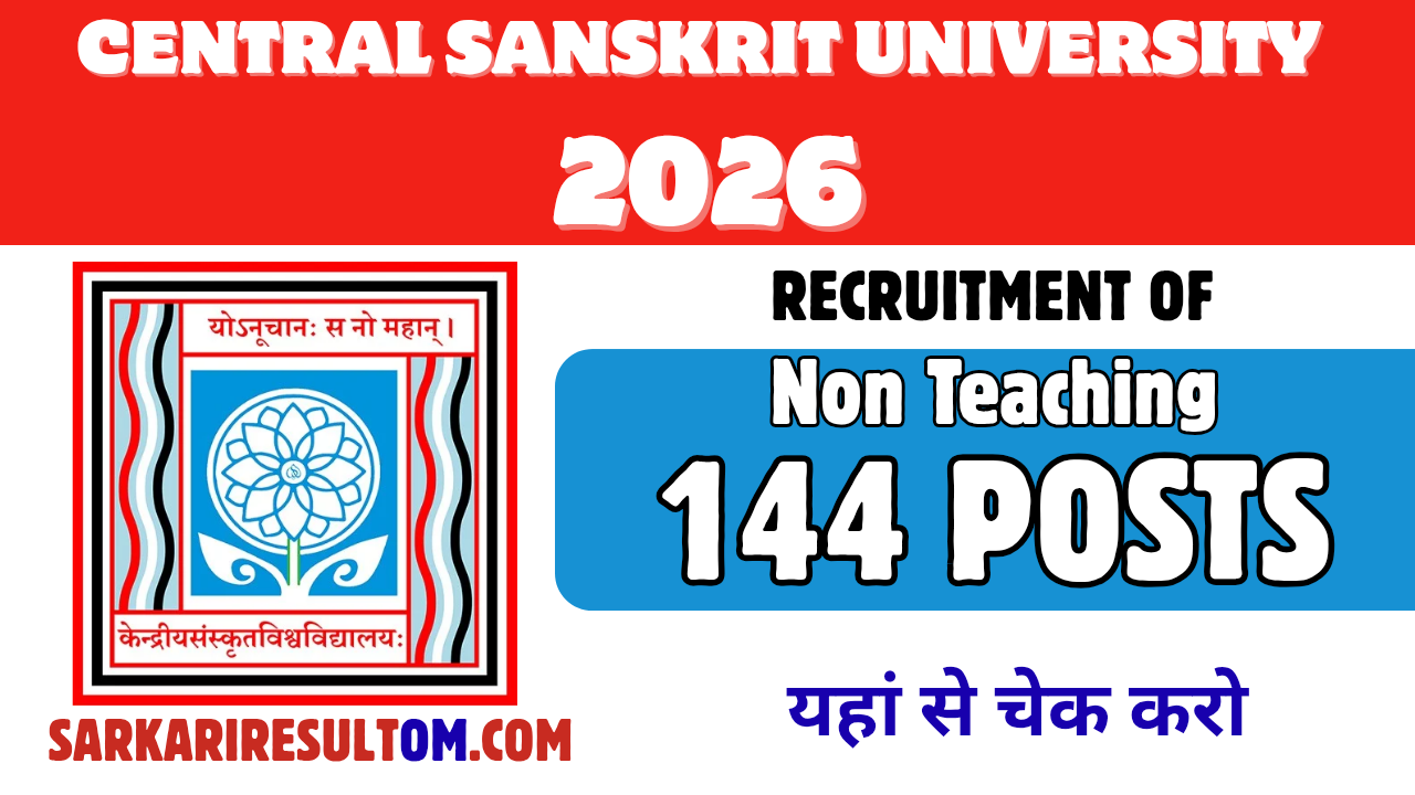 CSU Non Teaching Recruitment 2026 out for 144 Posts Apply Online