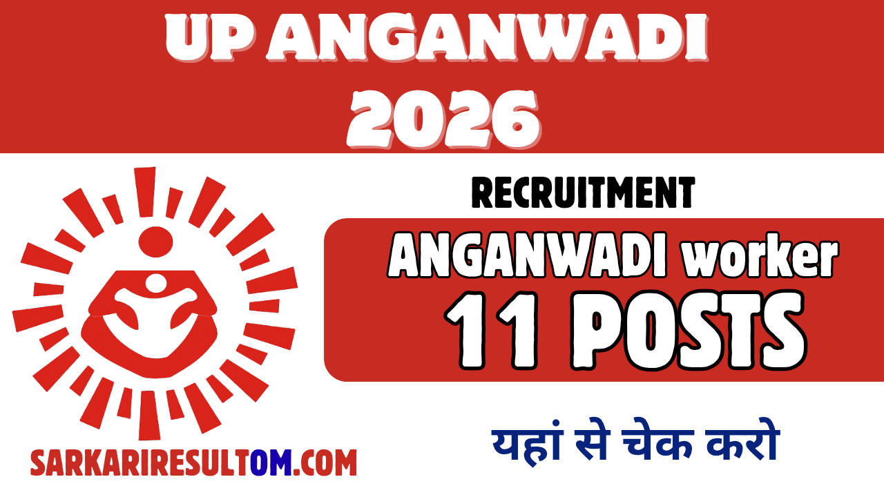 UP Anganwadi Worker Recruitment 2026 out for 11 Posts Apply Online