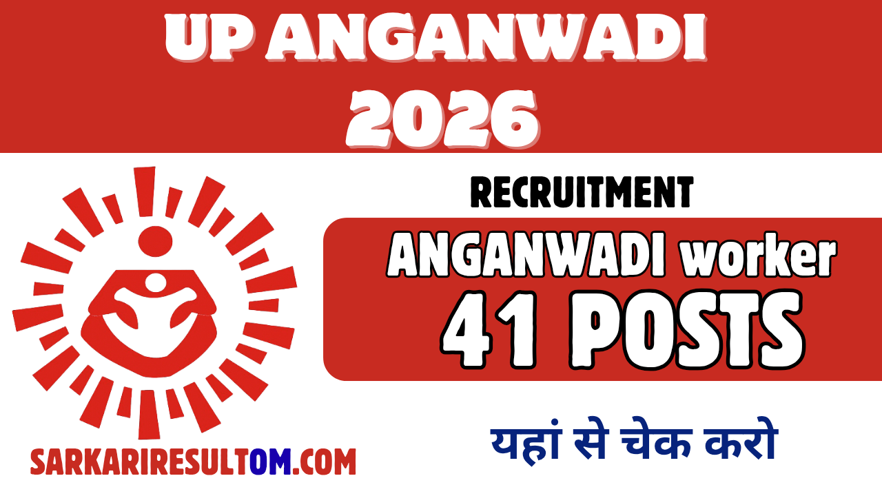 UP Anganwadi Worker Recruitment 2026 out for 41 Posts Apply Online