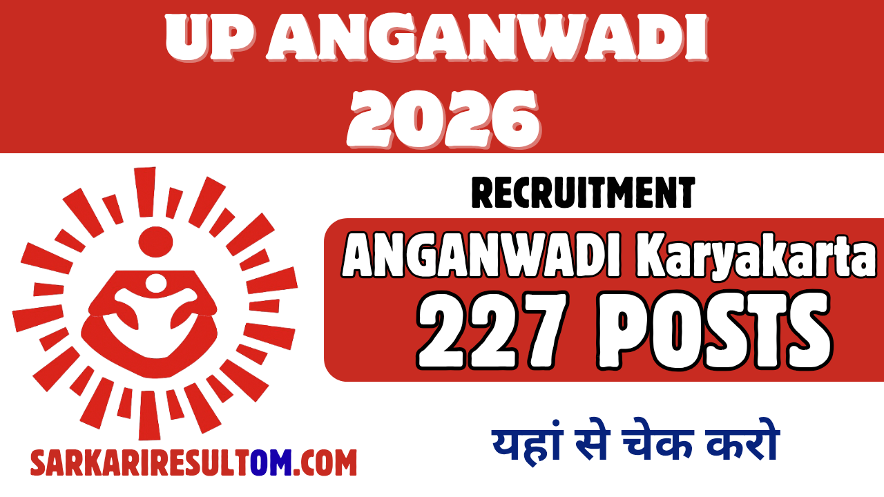 UP Anganwadi Recruitment 2026 Karyakarta out for 227 Posts Apply Online