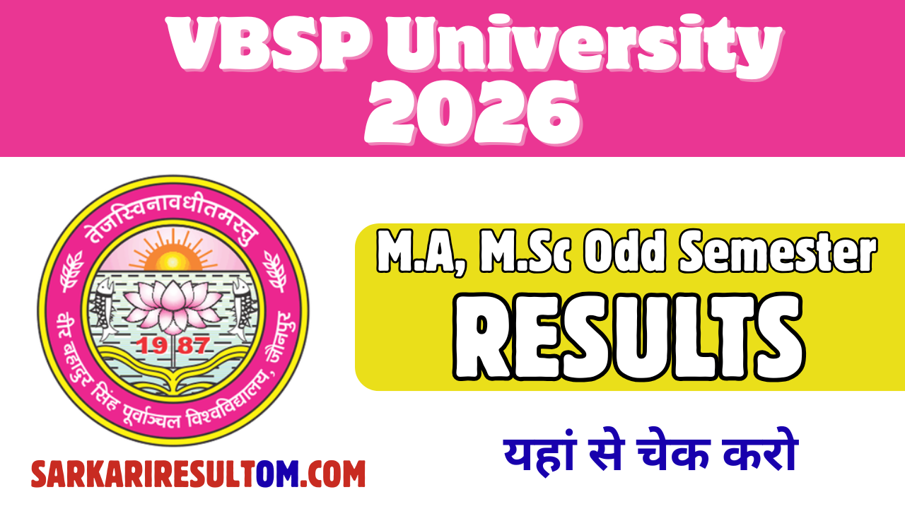 VBSP University Result 2026 Released Check Now
